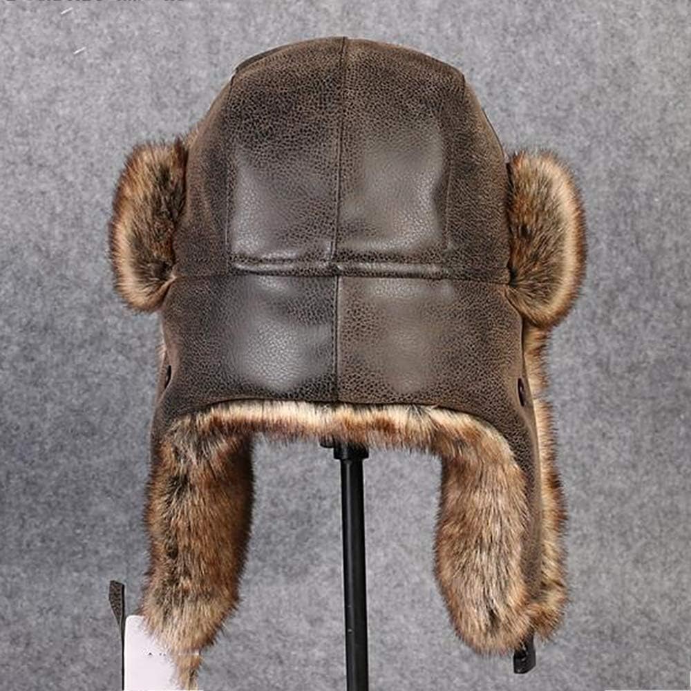 OLIS,Uomo Cappello Da Aviatore In Pelle Colbacco Inverno Ski Cappelli Del  Bombardiere Accessori Cappelli e cappellini  outlookplanningdevelopment.com.au