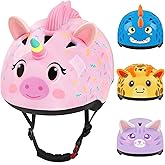 Toddler Bike Helmet, Baby Infant Bike Helmet for Toddlers Age 1-3, Adjustable Toddler Helmets for Scooter Cycling, Cute Kids Bicycle Helmets for Boys Girls