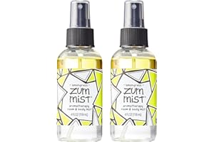 Indigo Wild Zum Mist Room & Body Spray - Aromatherapy Essential Oil Spray - Natural Body Mist & Room Spray - Lemongrass Scent - 4 fl oz (2 Pack)