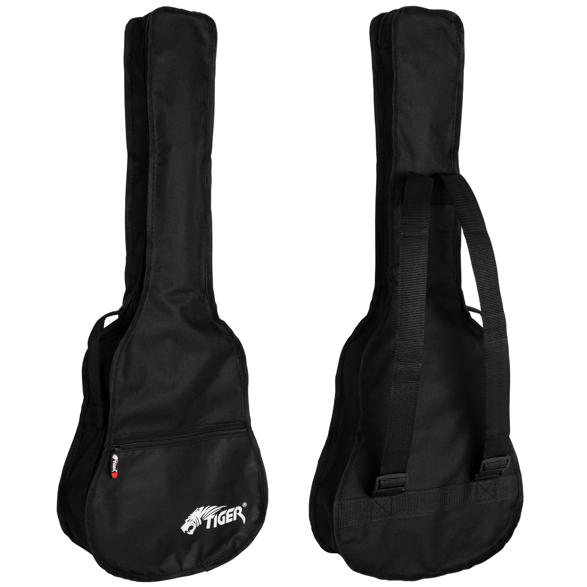 Tiger GGB7-JCL 1/4 Size Classical Guitar Bag – Weather Resistant Nylon Cover with Backpack Straps and Accessory Pocket – 79cm x 28.5cm x 8cm