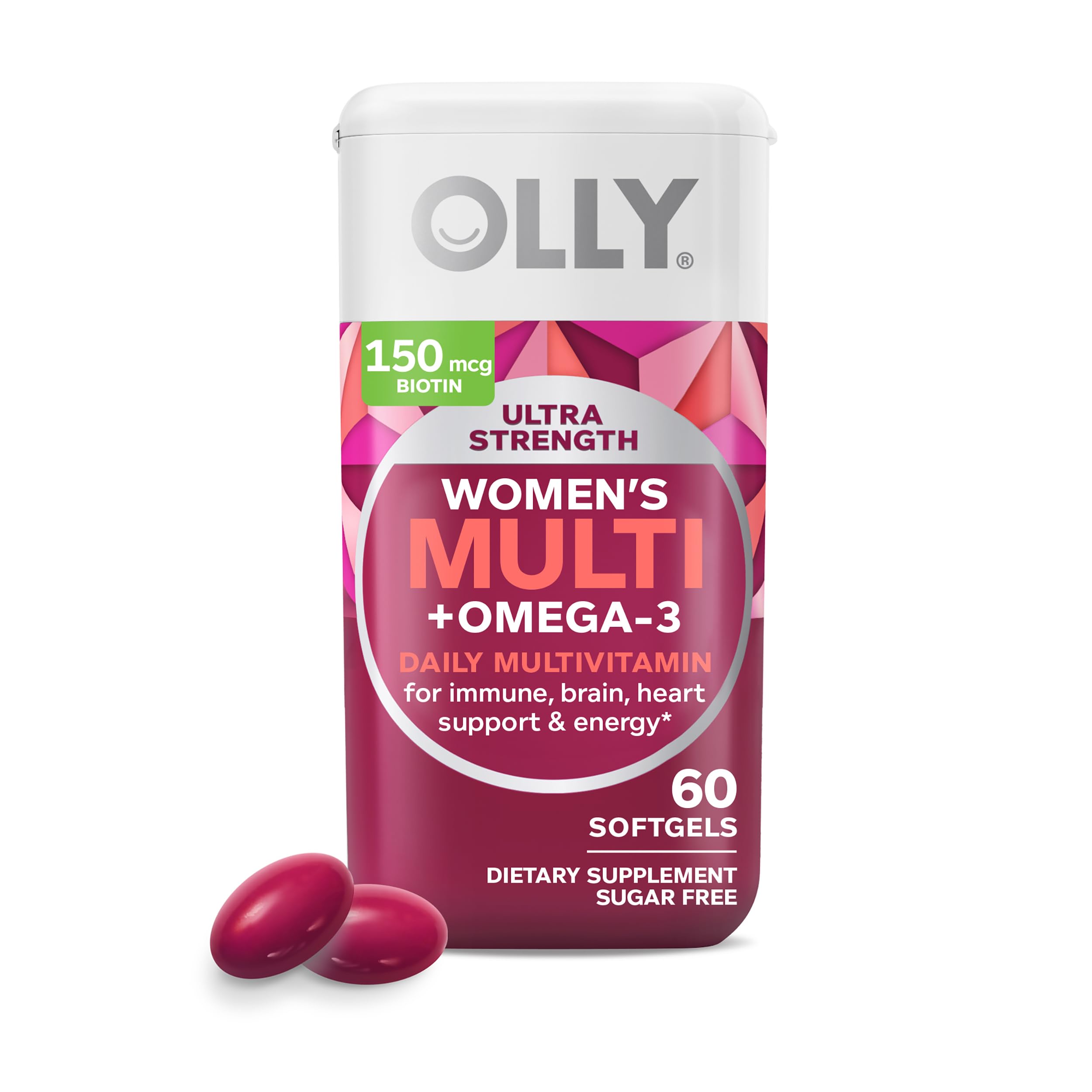 OLLY Ultra Strength Prenatal Multivitamin Softgels, Supports Healthy Growth & Ultra Women's Multi Softgels, Overall Health and Immune Support