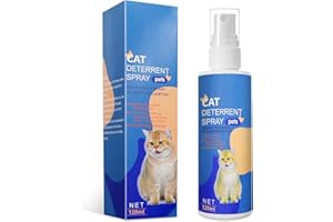 ACYEAH Cat Deterrent Spray, Cat Repellent Spray for Indoor Outdoor Use, No Chew Spray for Dogs & Cats, Cat Scratch Furniture Protector, 120 ML