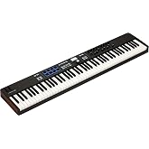 Arturia KeyLab Essential mk3 USB MIDI Keyboard Controller, 88 Key - Black | Scale Chord and Arpeggiator modes, deep DAW integration, 2000 Analog Lab V presets, RGB-backlit velocity and pressure pads
