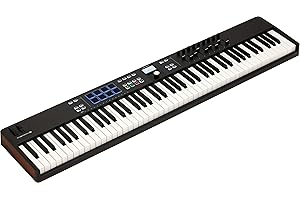 Arturia KeyLab Essential 88 mk3 — 88 key USB MIDI Controller Keyboard with Analog Lab V Software Included, Black
