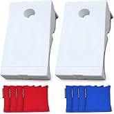 Driveway Games All Weather Corntoss Bean Bag Cornhole Yard Game Set for Indoor and Outdoor Use with 2 Target Boards and 8 Bean Bags