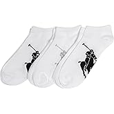 Polo Ralph Lauren Men's Classic Sport Big Pony Low Cut Socks - 3 Pair Pack - Soft and Lightweight Cotton Comfort