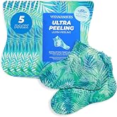 Vitamasques Foot Peeling Mask - 5 Pairs Korean Exfoliating Foot Mask | Feet Peeling Masks that Remove Dead Skin for Soft Heels with AHA BHA PHA