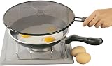 Metaltex 29cm Non-Stick Splatter Screen Splash Guard - Silver view 2