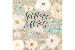 Scriptures and Florals 2026 Wall Calendar