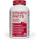 SmartyPants Multivitamin Gummy for Women 50 and Over: Omega 3 Fish Oil (EPA/DHA), Methylfolate, CoQ10, Vitamin D3, C, Vitamin B12, B6, A, K & Zinc, Biotin, Gluten Free, 120 Count (30 Day Supply)