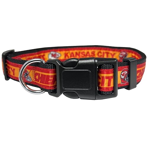 New & Improved Pets First NFL Licensed PET Collar- Heavy-Duty, Strong, and Durable New Dog Collar. Available in 32 Football Teams and 4 Sizes
