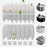 Cat Water Fountain Filter,Cat Fountain Filters Replacement for 135 fl oz/4L Wireless Battery Operated Pet Water Fountain,6 Set Pet Fountain Filter Replacement
