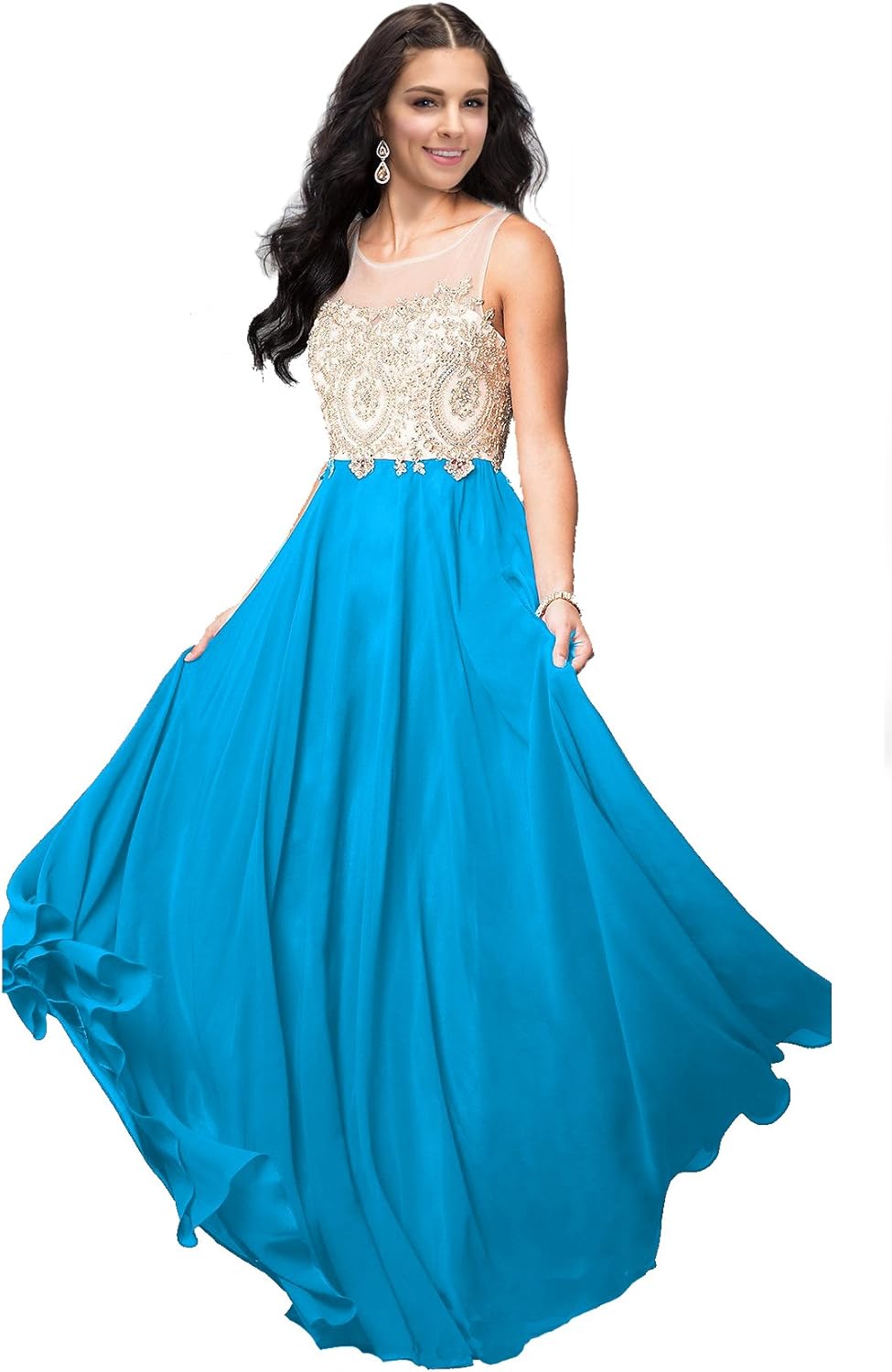 womens gold formal dresses