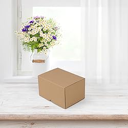 HORLIMER 40 Pack 7x5x4 Shipping Boxes, Brown
