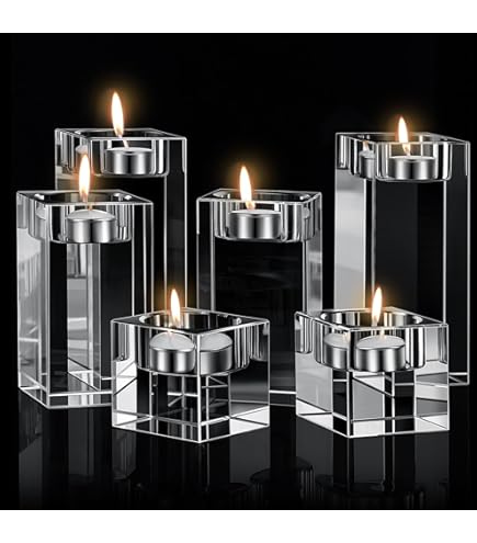 Amazon.com: SWAROVSKI Shimmer Tea Light Holder, Candle Holder with