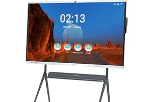 JYXOIHUB 65″ Smart Board, Touchscreen Display, New Upgrade 4K Electronic Whiteboard Built in Dual System and 20MP Camera for Classroom and Office,Interactive Whiteboard with Video Conference System