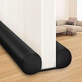 MAXTID Large Door Draft Stopper for Bottom of Doors 36&rdquo; Under Door Sweep Noise Blocker Black Gap Stoppers Adjustable Doors Seal Sweep Guard Draft, Window Breeze Stoppers, Home Essentials Gadgets