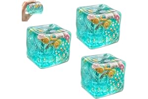 Ice Cube Squishy Stress Balls, Ice Cube Fidget Toy, Slow Rising Soft Squeeze, Mini Ice Cube for Anxiety Relief, Squishy Cube 