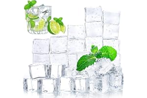 DomeStar 20PCS Clear Vase Fillers, Acrylic Fake Crushed Ice Cubes Fish Tank Vase Centerpiece Party Table Scatter Props Display