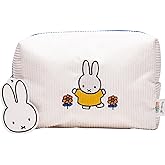 The Crème Shop Miffy Perfect Travel Makeup Bag, Cute Zipper Pouch, Spacious, Durable, Lightweight Cosmetic Organizer, Official Miffy Design, With Hang Tag & Printed Label