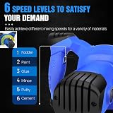 Banas 2600W Portable Electric Mortar Mixer 6 Speed 220V Cement Plaster Grout view 4