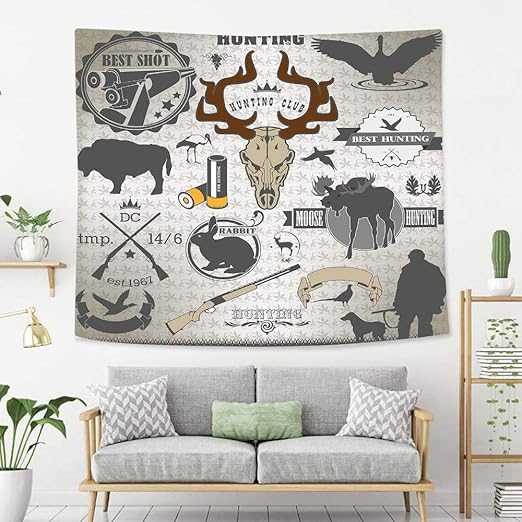 Amazon Com Beivivi Wall Tapestry Wall Hanging Hunting Decor