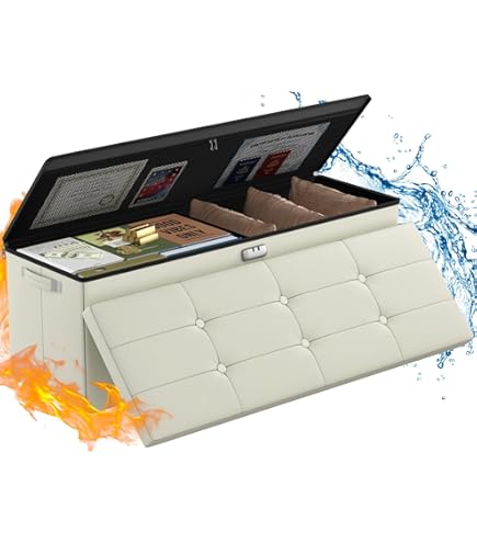 ん*様 ベッドロックゴーストスカルとカトルセアシメタンク　難ありセット Amazon.com: DocSafe Storage Ottoman Bench,Fireproof＆Waterproof
