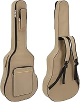 TRIXES Full Size Khaki Guitar Bag Waterproof Padded Case Acoustic Classical view 4
