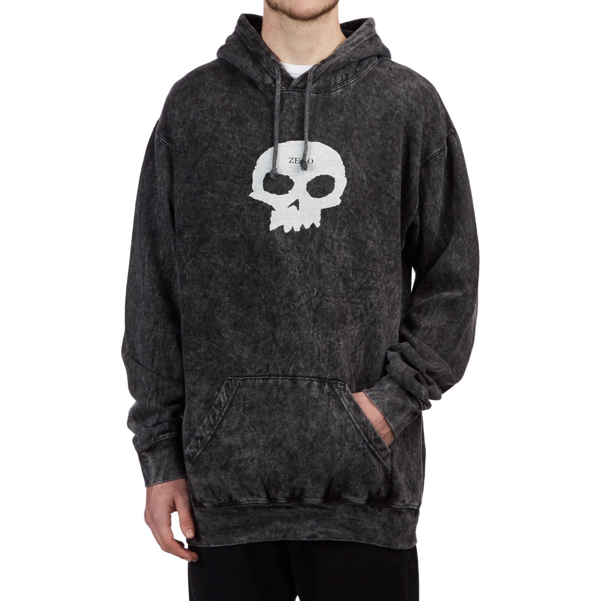 zero single skull hoodie