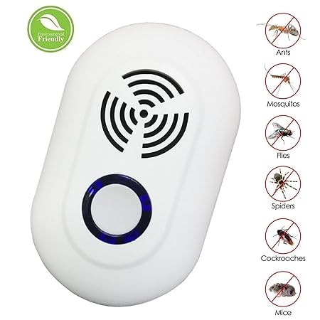 Kacool Pest Control Device, Ultrasonic Pest Repeller Insect Repellent Electronic Plug In Rat Repellent Machine