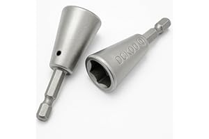 2-Pack Wire Twisting Stripping Tools, 6mm Hex Shank Cable Stripper and Twister, Wire Nut Spinner, Compatible with Electrical 