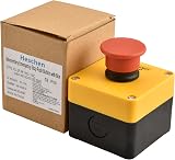 Heschen Red Sign Emergency Stop Push Button 660V 10A 1NO 1NC view 7