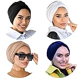 4 PCS Band Turban for Women, Breathable Instant