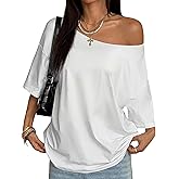 Flamingals Off-Shoulder Batwing Summer Casual Comfort Fit Street Style Women Tops