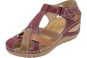 WAJCSHFS Orthopedic Sandals For Women Closed Toe Platform Wedge Casual Sandal With Arch Support Sandals for Women