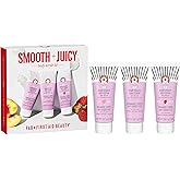 First Aid Beauty Smooth + Juicy Body Scrub Kit: KP Bump Eraser Body Scrub with 10% AHA, Daily Exfoliation Keratosis Pilaris Set to Help Reduce Chicken Skin Bumps; Strawberry, Peach, & Original (2 oz)