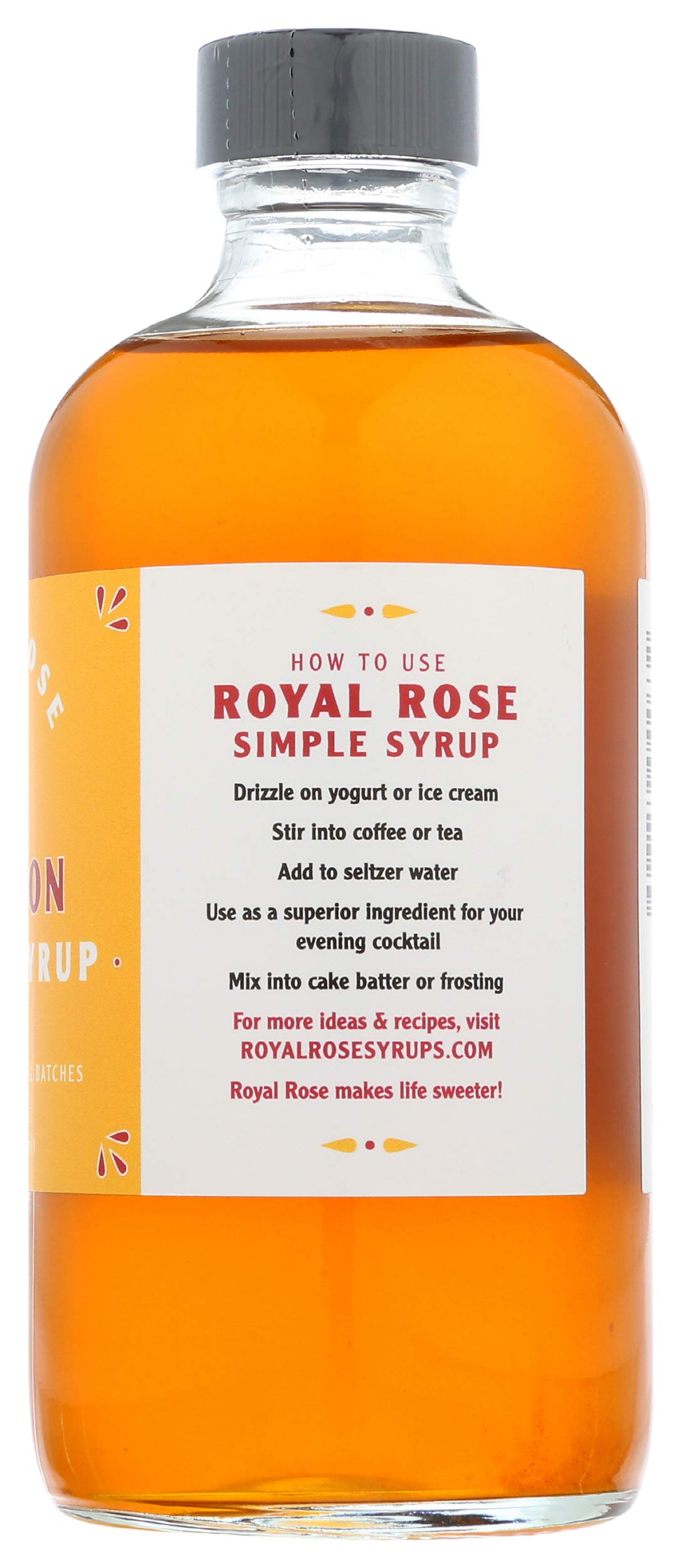 Royal Rose, Simple Syrup Saffron Organic, 8 Ounce Buy Online in