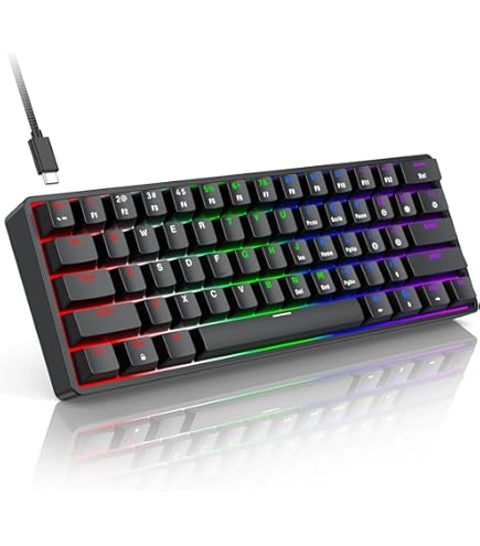 Amazon.com: RAZEAK Portable 60% Mechanical Gaming Keyboard