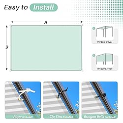 SunnyRoyal 22'x26' Sun Shade Sail Straight Edge