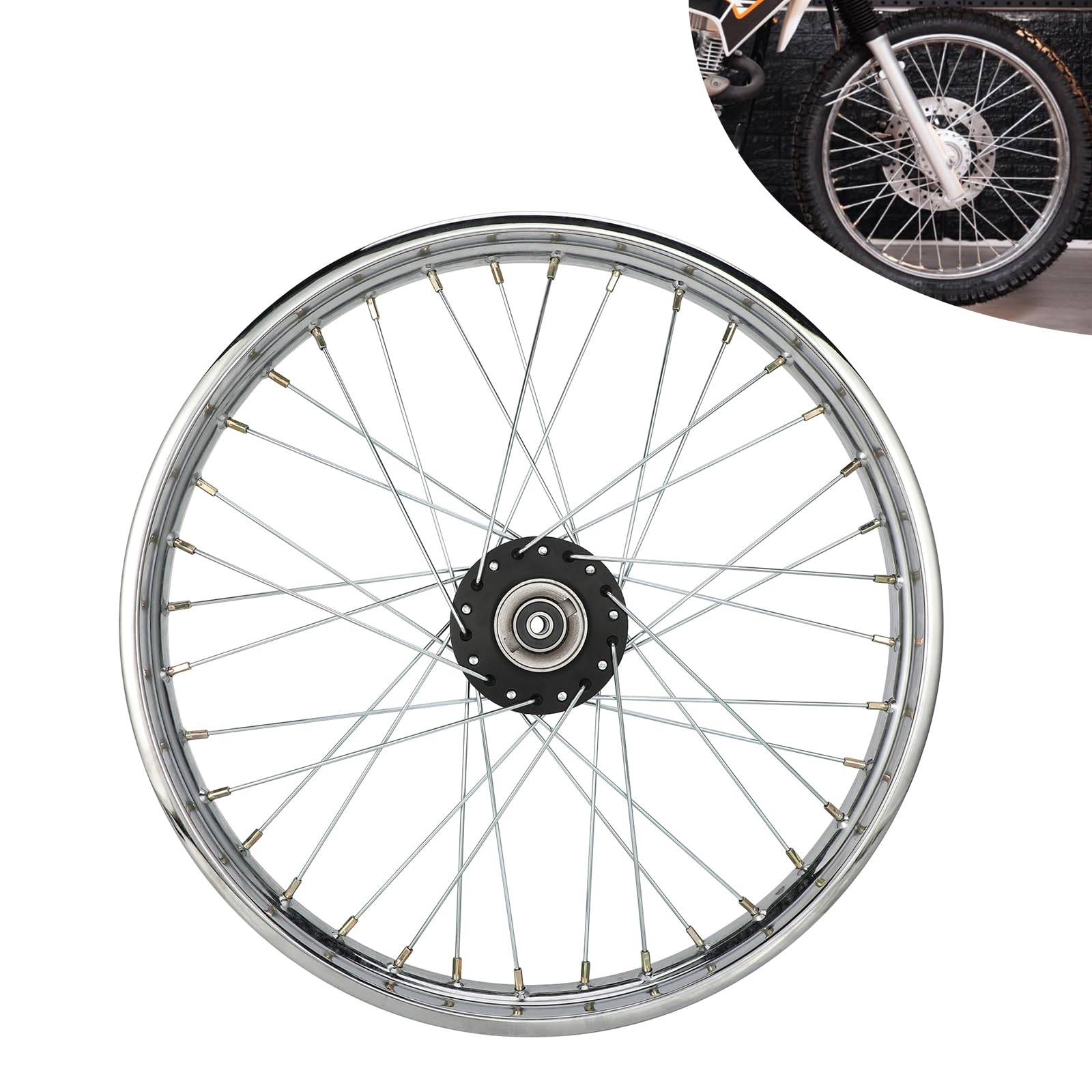 Hawk Rim BAOUFF Front Wheel Rim for Hawk 250,21-1.6 Alloy Steel Motorcycle Hub ...
