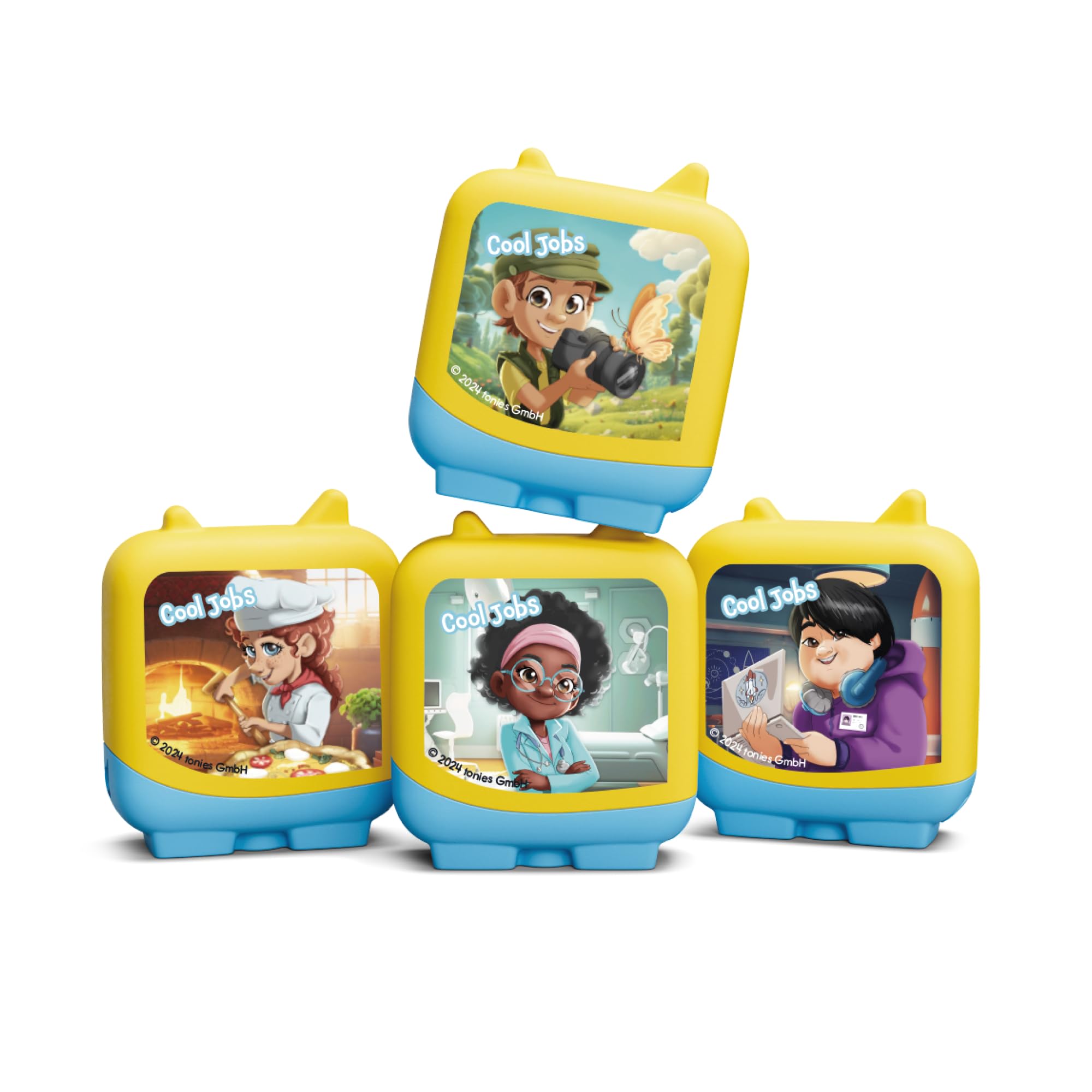 tonies Cool Jobs Audio Clever Pocket Tonies Set, for use with toniebox