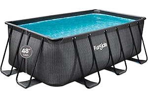 Funsicle Oasis Designer Lap Pool 13ft - Durable 3-Ply with Powerful Filtration and SureStep Ladder for 6-7 People
