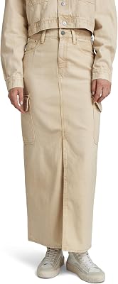 Saia cargo longa Viktoria feminina, bege (areia desbotada pelo sol GD D24386-D491-G553), 29