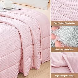 Wemore Minky Dot Weighted Blanket for Adults Twin