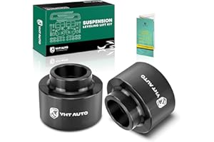 YHTAUTO 2 inch Rear Leveling Lift Kit, Aluminum Strut Spacers Compatible with 2009-2023 Dodge Ram 1500, RWD/4WD, Suspension Leveling Kit Set of 2