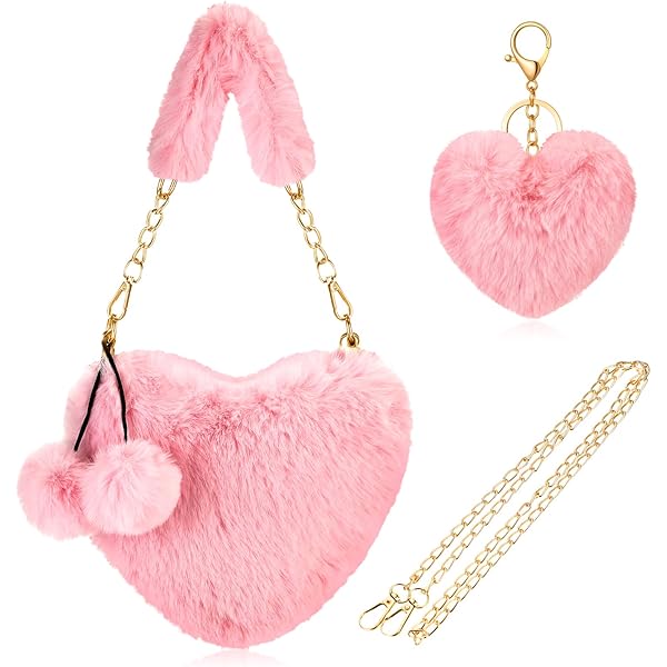 Bolso De Piel Sintética Con Estampado De Corazón Rojo: Bolso De Moda Para Mujer - España