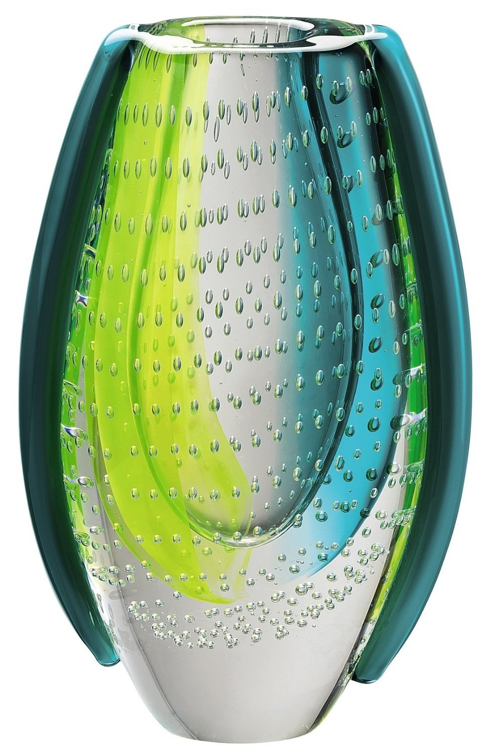 Rosenthal Studio + Selection Dewdrop Türkisgelb Vase 22 cm [A] Amazon