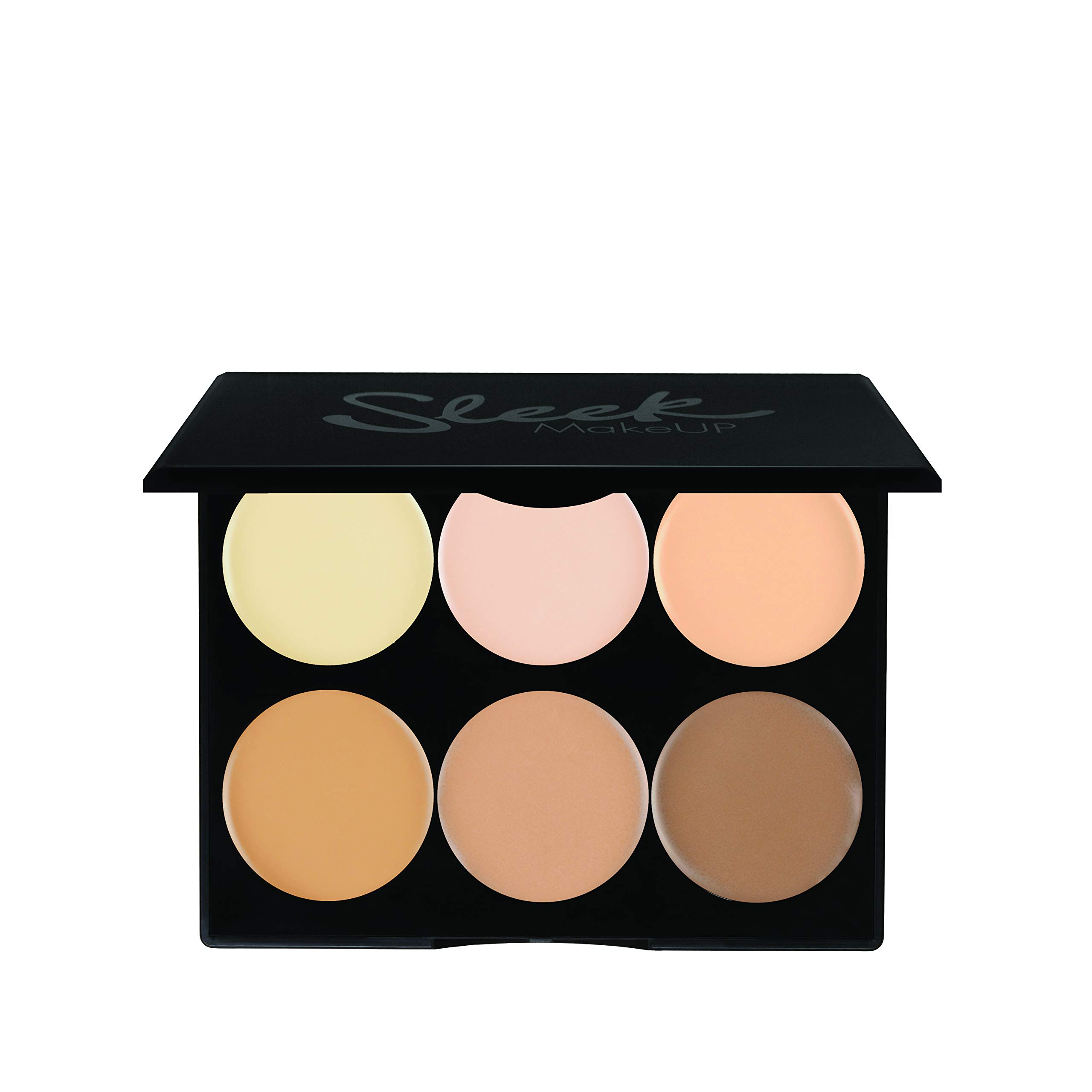 Sleek MakeUP Cream Contour Kit, 6 Easily Blendable Colours for Smooth and Long Lasting Contour, Light