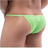 ZC8bdbd Mens Sexy Thongs Briefs Pouch Underwear Low Rise Mesh Breathable G String T-Back Bikini Underpants