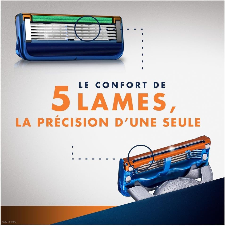 Gillette Fusion Manual Shaving Razor Blades, 8 Count, Other, 1 count (Pack of 8) - Image 3